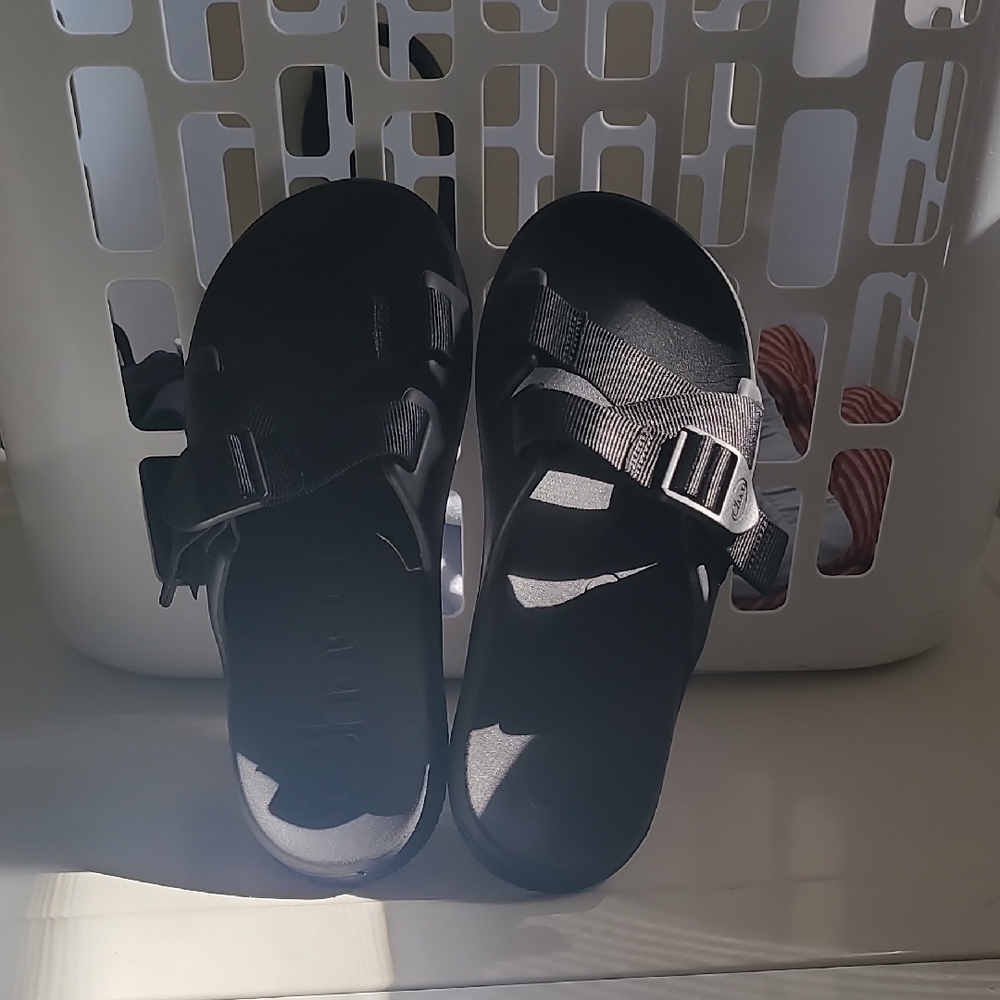 Chaco Black Sport Sandals with Adjustable Straps